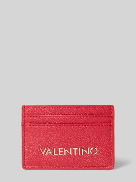 Zdjęcie produktu Etui na karty z detalem z logo model 'RYTA RE' VALENTINO BAGS Czerwony