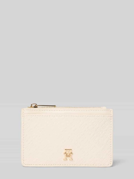 Zdjęcie produktu Etui na karty z imitacji skóry Tommy Hilfiger Złamany biały