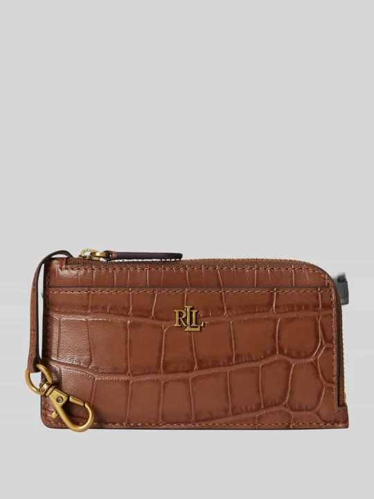 Zdjęcie produktu Etui na karty z naturalnej skóry bydlęcej Lauren Ralph Lauren Koniakowy