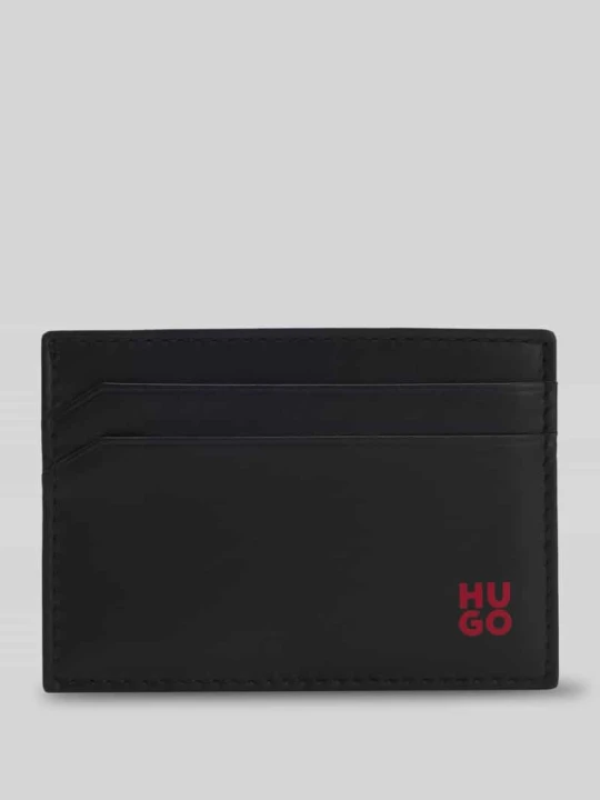Zdjęcie produktu Etui na karty z prawdziwej skóry bydlęcej Model 'TIBBY_N_S CARDCASE' Hugo Czarny