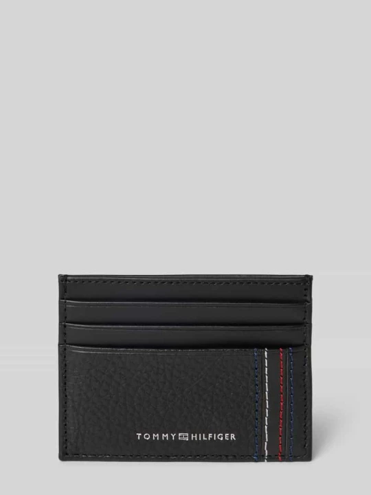 Zdjęcie produktu Etui na karty z naturalnej skóry bydlęcej Tommy Hilfiger Czarny