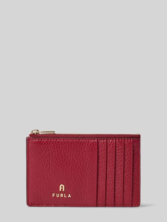 Zdjęcie produktu Etui na karty z naturalnej skóry model 'CAMELIA' Furla Bordowy