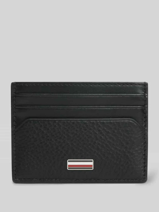 Zdjęcie produktu Etui na karty z naturalnej skóry Tommy Hilfiger Czarny