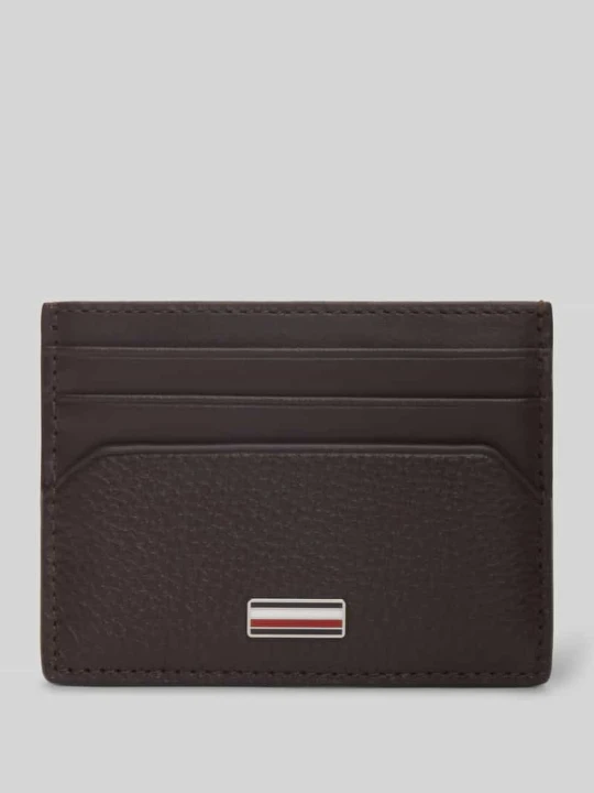 Zdjęcie produktu Etui na karty z naturalnej skóry Tommy Hilfiger Ciemnobrązowy