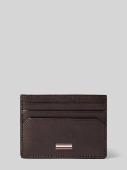 Zdjęcie produktu Etui na karty z naturalnej skóry Tommy Hilfiger Ciemnobrązowy