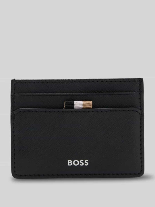 Zdjęcie produktu Etui na karty z prawdziwej skóry Model 'ZAIR_CARD HOLDER N.' Boss Czarny
