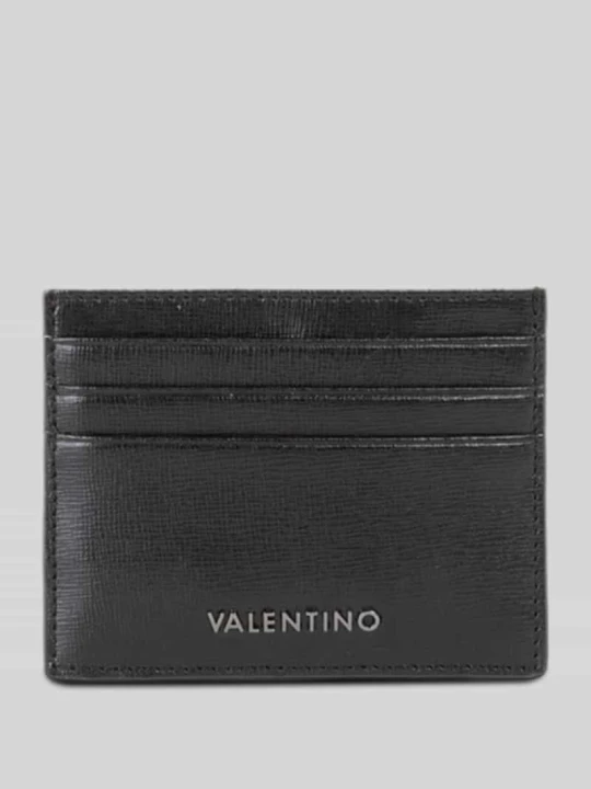 Zdjęcie produktu Etui na karty ze skóry bydlęcej nappa z przegródkami na karty VALENTINO BAGS Czarny