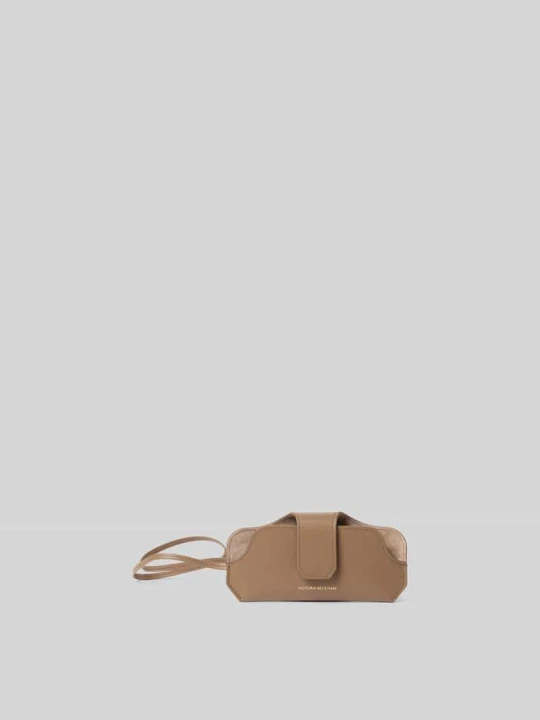 Zdjęcie produktu Etui na okulary przeciwsłoneczne ze skóry Victoria Beckham Beżowy