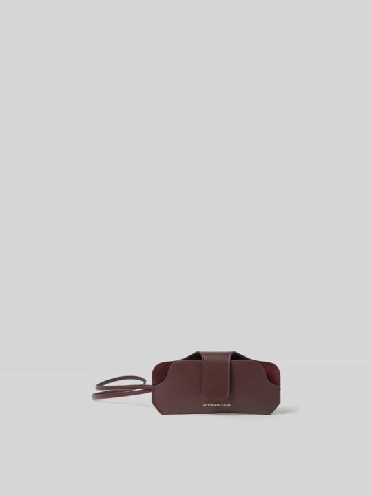 Zdjęcie produktu Etui na okulary przeciwsłoneczne ze skóry Victoria Beckham Czerwony