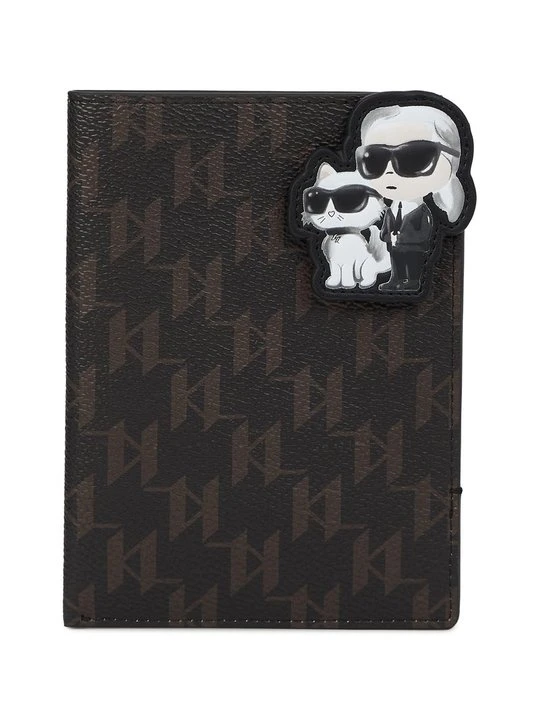 Zdjęcie produktu Etui na paszport KARL LAGERFELD brązowy
