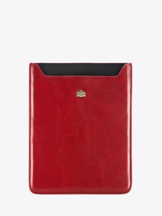Zdjęcie produktu Etui na tablet skórzane z herbem czerwone Wittchen