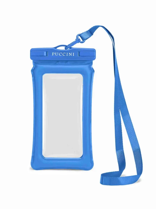 Zdjęcie produktu Etui na telefon wodoodporne niebieskie Puccini