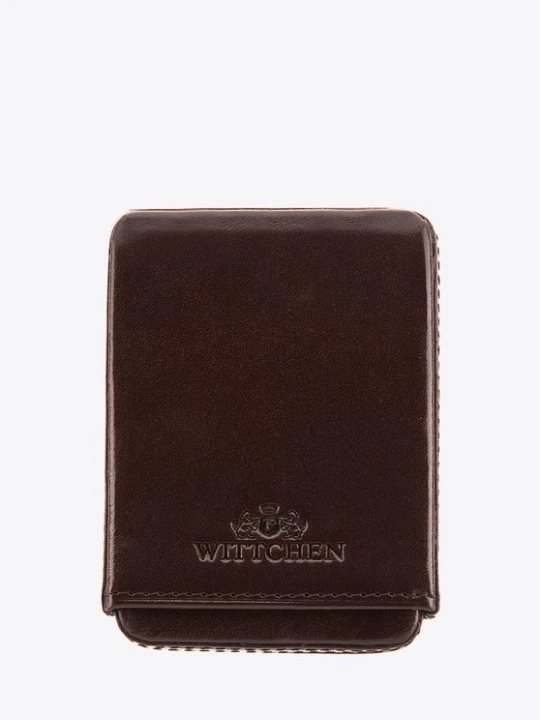 Zdjęcie produktu Etui na wizytówki skórzane dwuczęściowe Wittchen brązowy