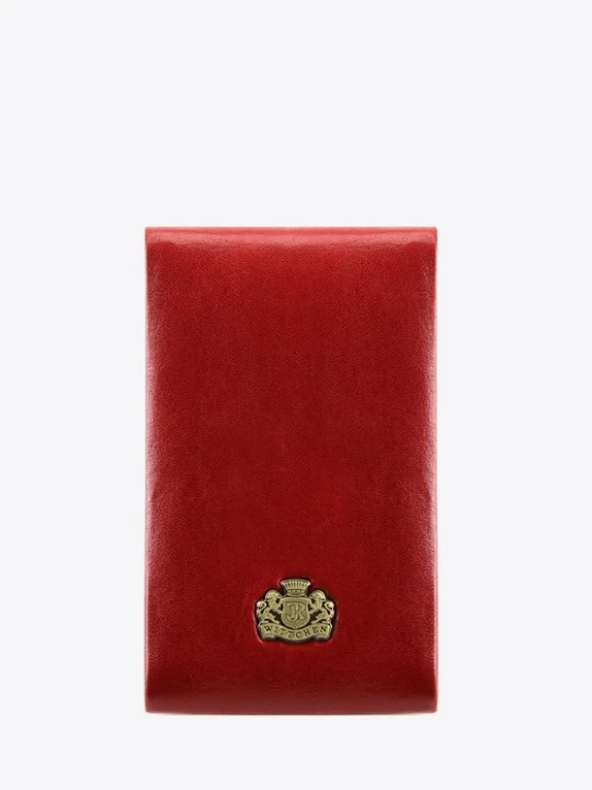 Zdjęcie produktu Etui na wizytówki skórzane twarde czerwone Wittchen