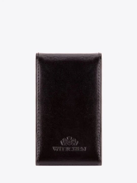 Zdjęcie produktu Etui na wizytówki ze skóry twarde czarne Wittchen