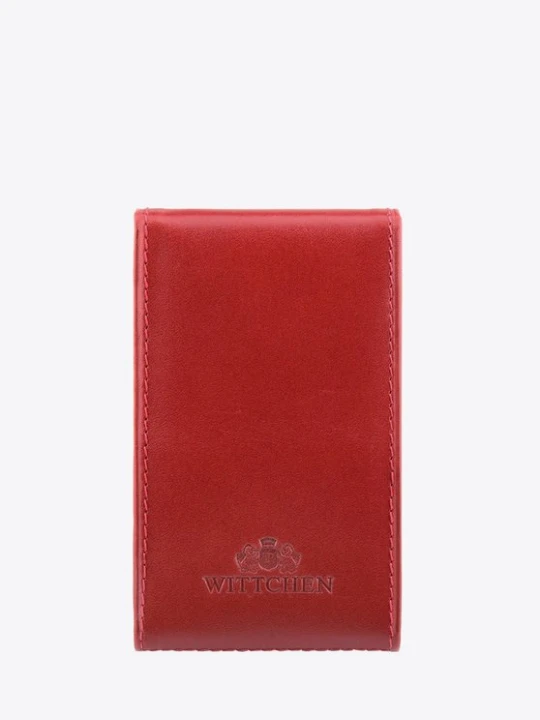 Zdjęcie produktu Etui na wizytówki ze skóry twarde czerwone Wittchen