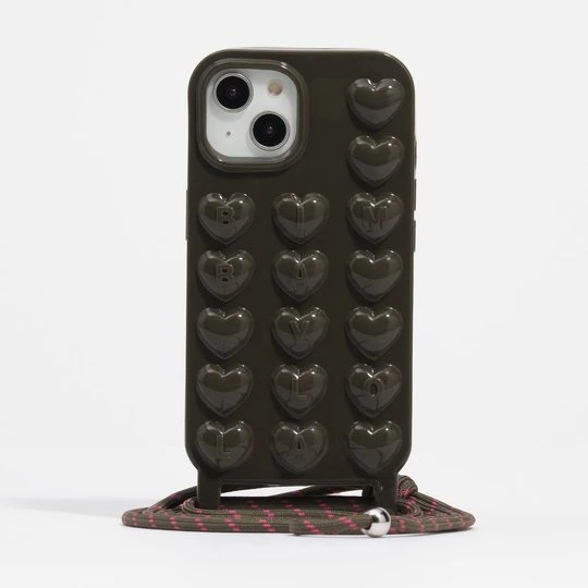 Zdjęcie produktu Etui silikon iPhone 15 błyszczące ciemnozielona BIMBA Y LOLA DARK GREEN