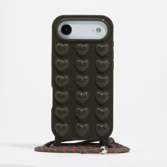 Zdjęcie produktu Etui silikon iPhone 17 błyszczące ciemnozielona BIMBA Y LOLA DARK GREEN