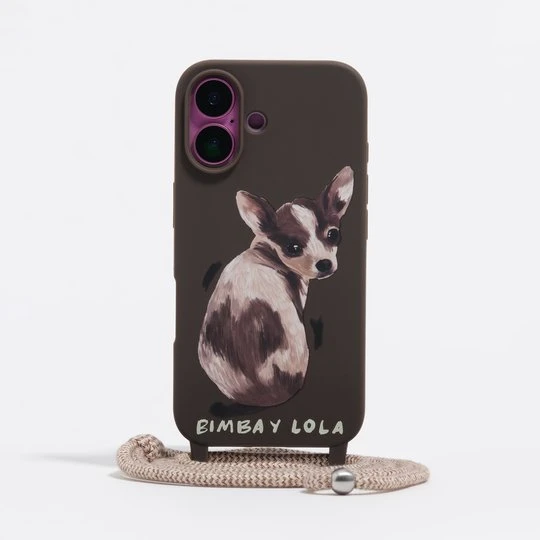 Zdjęcie produktu Etui twarde iPhone 16 chihuahua czekoladowe BIMBA Y LOLA CHOCOLATE