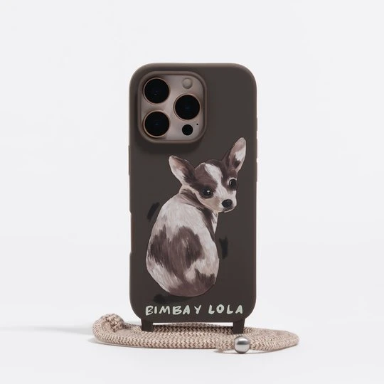Zdjęcie produktu Etui twarde iPhone 16 PRO chihuahua czekoladowe BIMBA Y LOLA CHOCOLATE