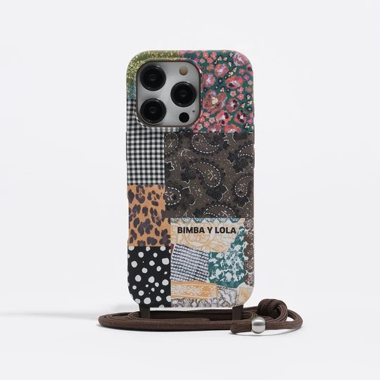 Zdjęcie produktu Etui twarde iPhone 16 Pro patchwork BIMBA Y LOLA CHOCOLATE