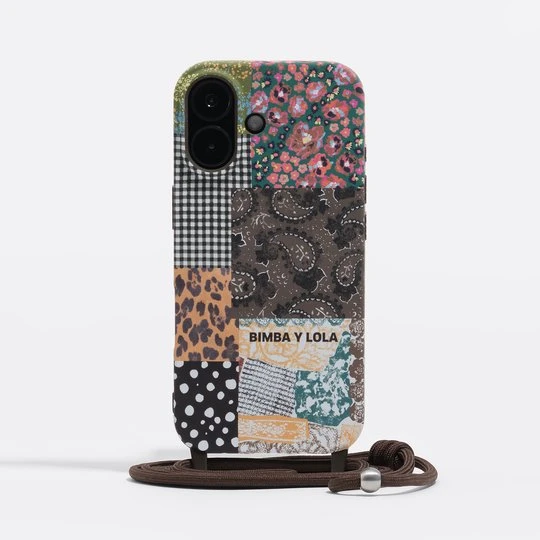 Zdjęcie produktu Etui twarde iPhone 17 patchwork BIMBA Y LOLA CHOCOLATE