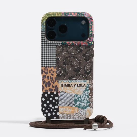 Zdjęcie produktu Etui twarde iPhone 17 Pro Max patchwork BIMBA Y LOLA CHOCOLATE