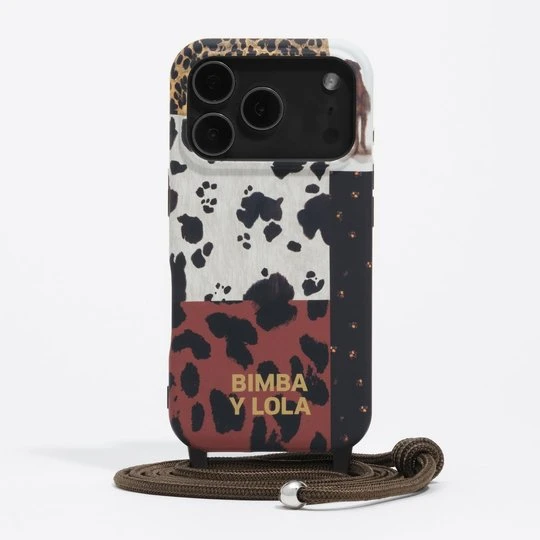 Zdjęcie produktu Etui twarde iPhone 17 PRO MAX patchwork pony BIMBA Y LOLA brązowy