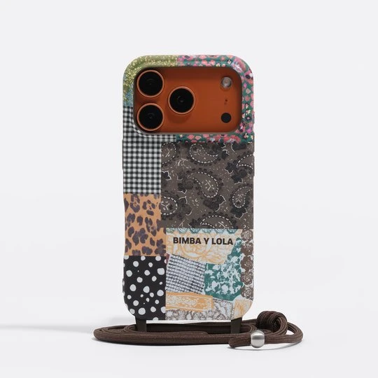 Zdjęcie produktu Etui twarde iPhone 17 Pro patchwork BIMBA Y LOLA CHOCOLATE