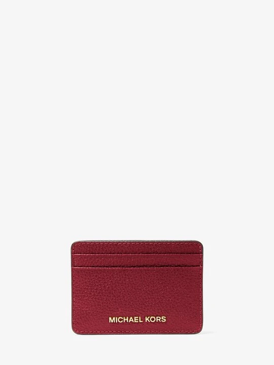 Zdjęcie produktu Etui ze skóry groszkowej Michael Kors CIEMNOCZERWONY (Czerwony)