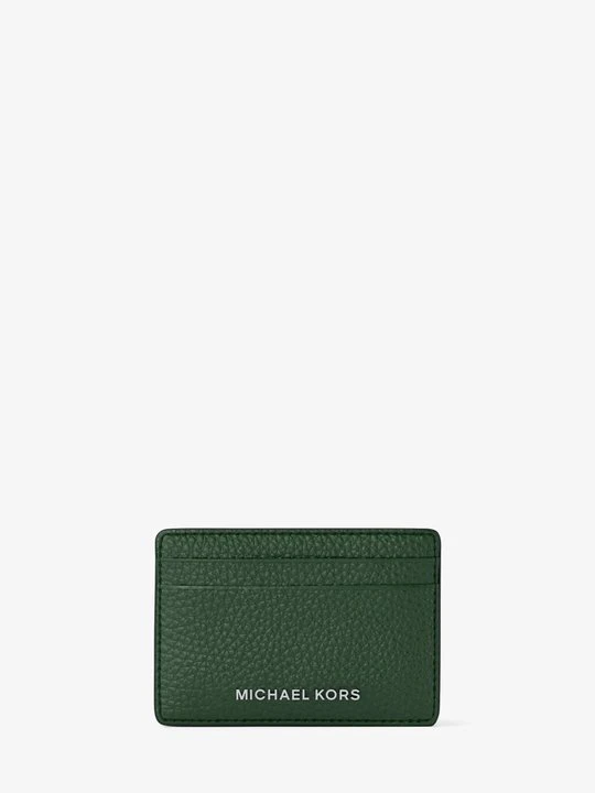 Zdjęcie produktu Etui ze skóry groszkowej Michael Kors MECH (Zielony)
