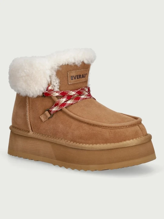 Zdjęcie produktu Everau LAPWING śniegowce damskie zamszowe brązowy