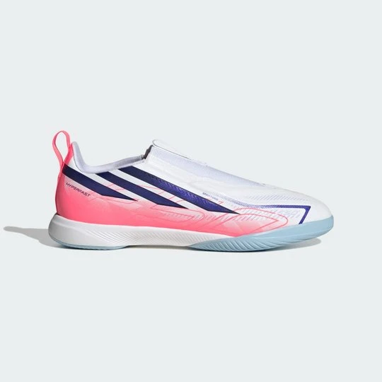Zdjęcie produktu Dziecięce buty piłkarskie bez sznurowadeł na halę F50 Hyperfast League Adidas