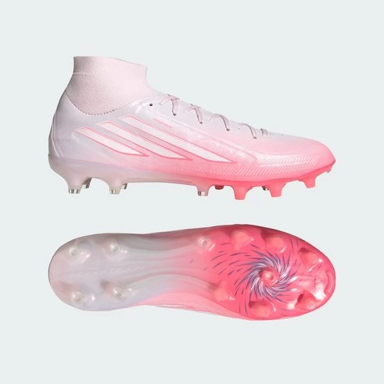Zdjęcie produktu Damskie buty piłkarskie do kostki F50 Sparkfusion Pro na nawierzchnię twardą (FG) i sztuczną (AG) Adidas różowy