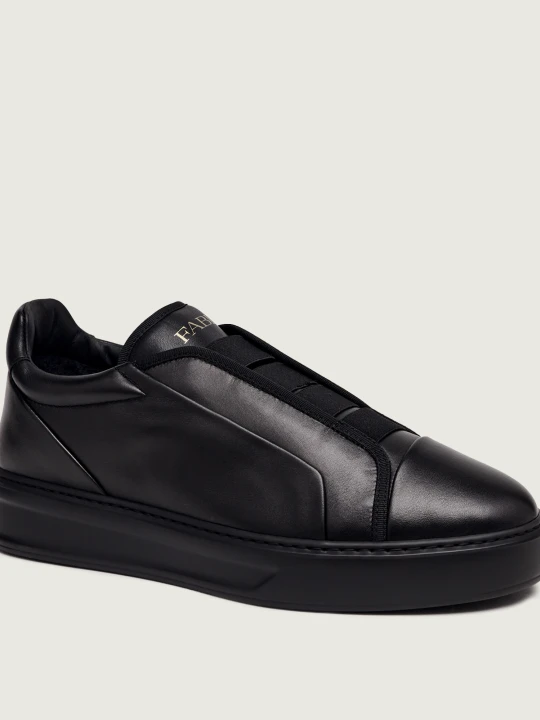 Zdjęcie produktu FABI Skórzane sneakersy Urban czarny