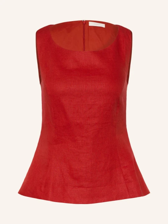 Zdjęcie produktu Faithfull The Brand Top Koszulowy Iria Z Lnu rot CZERWONY