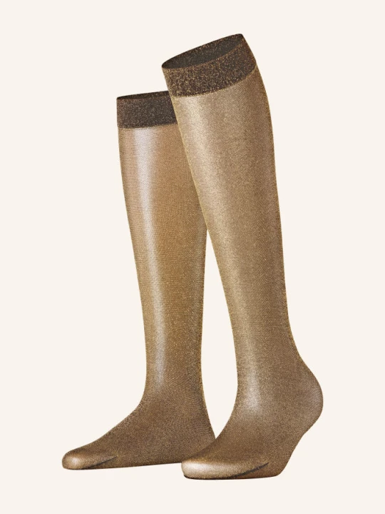 Zdjęcie produktu Falke Cienkie Podkolanówki Glitter Kh Z Błyszczącą Przędzą braun brązowy