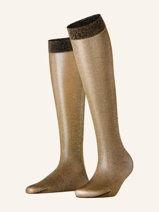Zdjęcie produktu Falke Cienkie Podkolanówki Glitter Kh Z Błyszczącą Przędzą schwarz