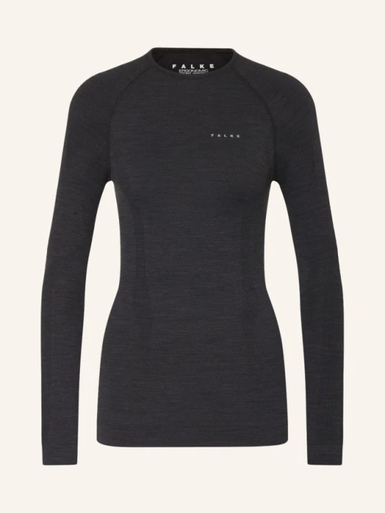 Zdjęcie produktu Falke Koszulka Funkcyjna Wool-Tech Z Wełną Merino schwarz CZARNY