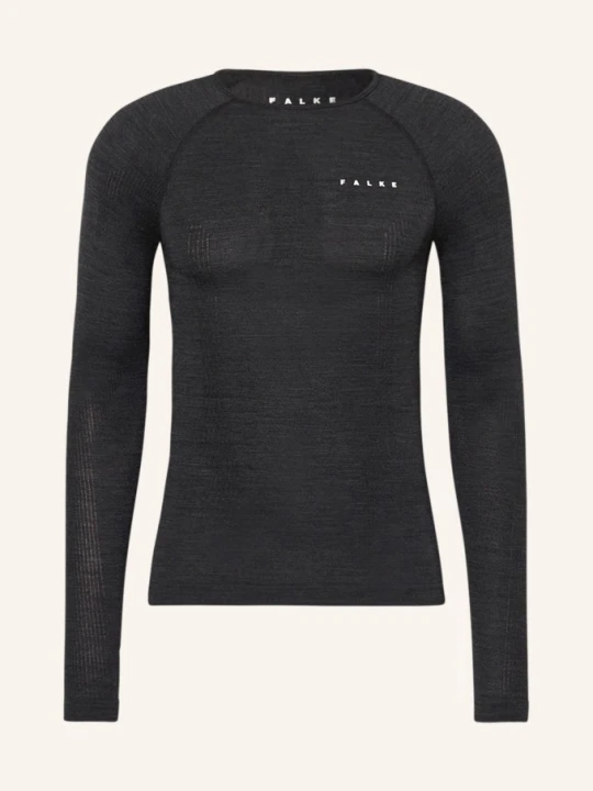 Zdjęcie produktu Falke Koszulka Funkcyjna Wool-Tech Z Wełną Merino schwarz CZARNY