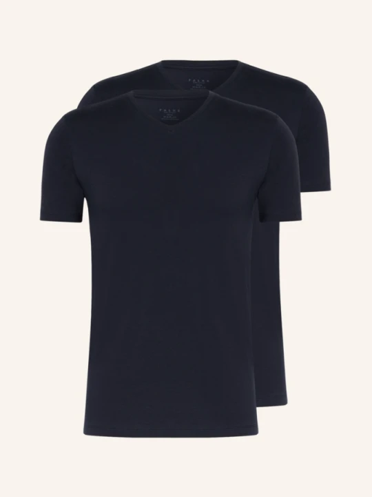 Zdjęcie produktu Falke Koszulka Z Dekoltem W Serek Daily Comfort, 2 Szt. blau GRANATOWY
