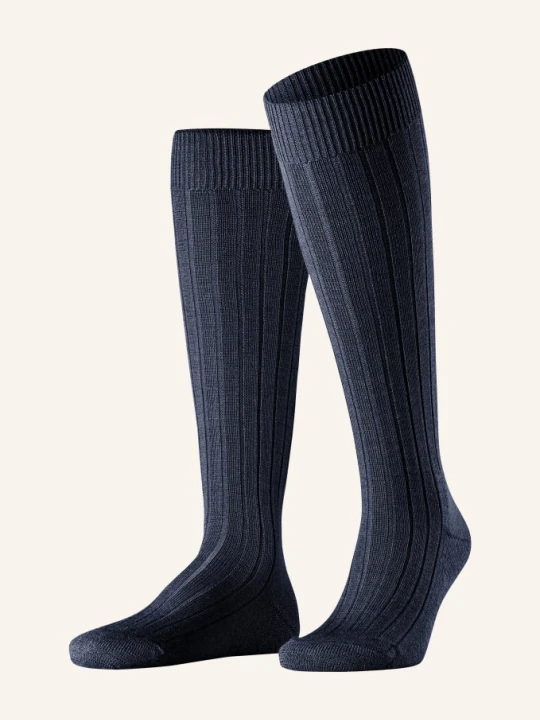 Zdjęcie produktu Falke Podkolanówki Teppich Im Schuh Z Wełny Merino blau GRANATOWY