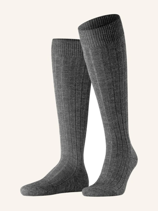 Zdjęcie produktu Falke Podkolanówki Teppich Im Schuh Z Wełny Merino grau 3080 ANTHRA.MEL