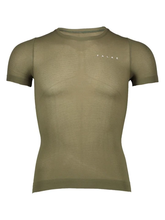 Zdjęcie produktu Falke Podkoszulek funkcyjny "Maglietta" w kolorze khaki rozmiar: L
