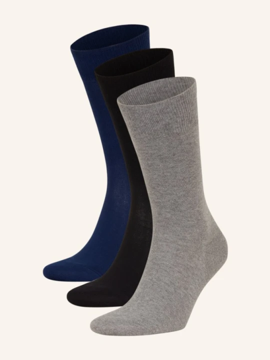 Zdjęcie produktu Falke Skarpety Family, 3 Pary grau 0010 SORTIMENT