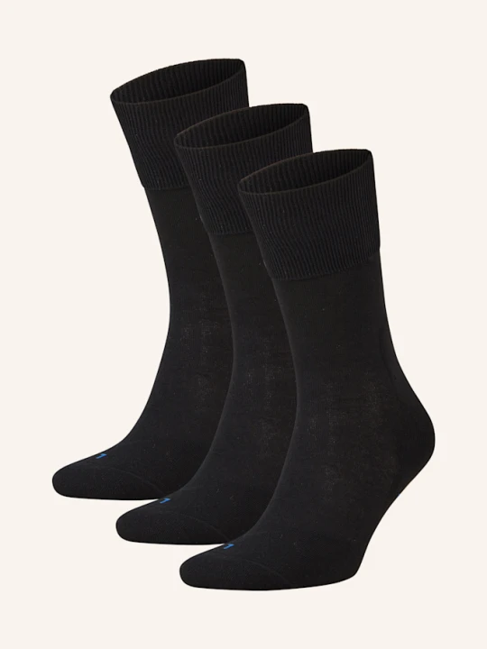 Zdjęcie produktu Falke Skarpety Run, 3 Pary schwarz CZARNY