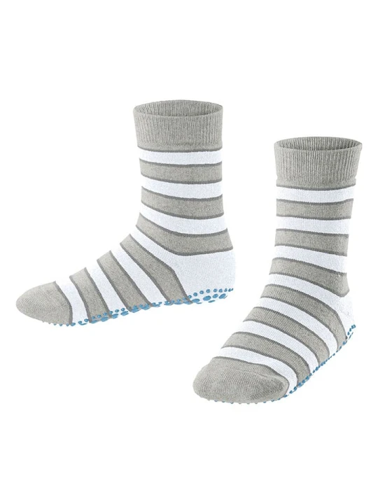 Zdjęcie produktu Falke Skarpety "Simple Stripes" w kolorze szarym rozmiar: 31-34