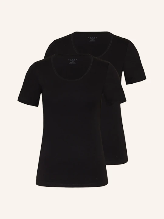 Zdjęcie produktu Falke T-Shirt Daily Comfort, 2 Szt. schwarz CZARNY