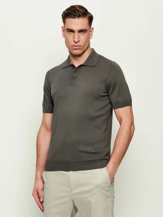 Zdjęcie produktu Fay Polo | Regular Fit grafitowy
