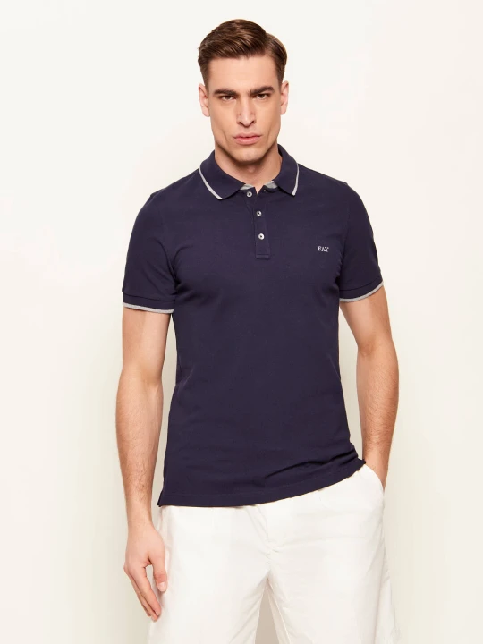 Zdjęcie produktu Fay Polo | Slim Fit granatowy